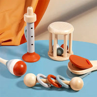 5 pièces bébé Instruments de musique hochet sensoriel jouets début éducatif bébé jouets musicaux Montessori jouets cadeaux d'anniversaire pour les enfants Mon Compagnon